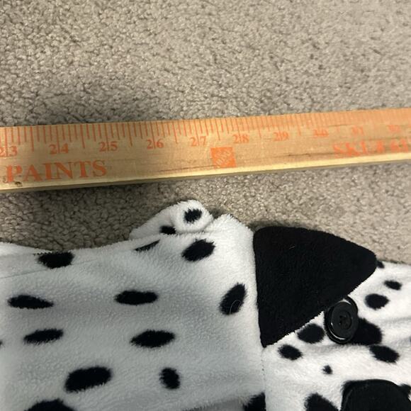 Nick & Nora Footed Footie Pajama PJ’s Fleece One Piece M Jumpsuit Dalmatian Dog - Picture 9 of 10